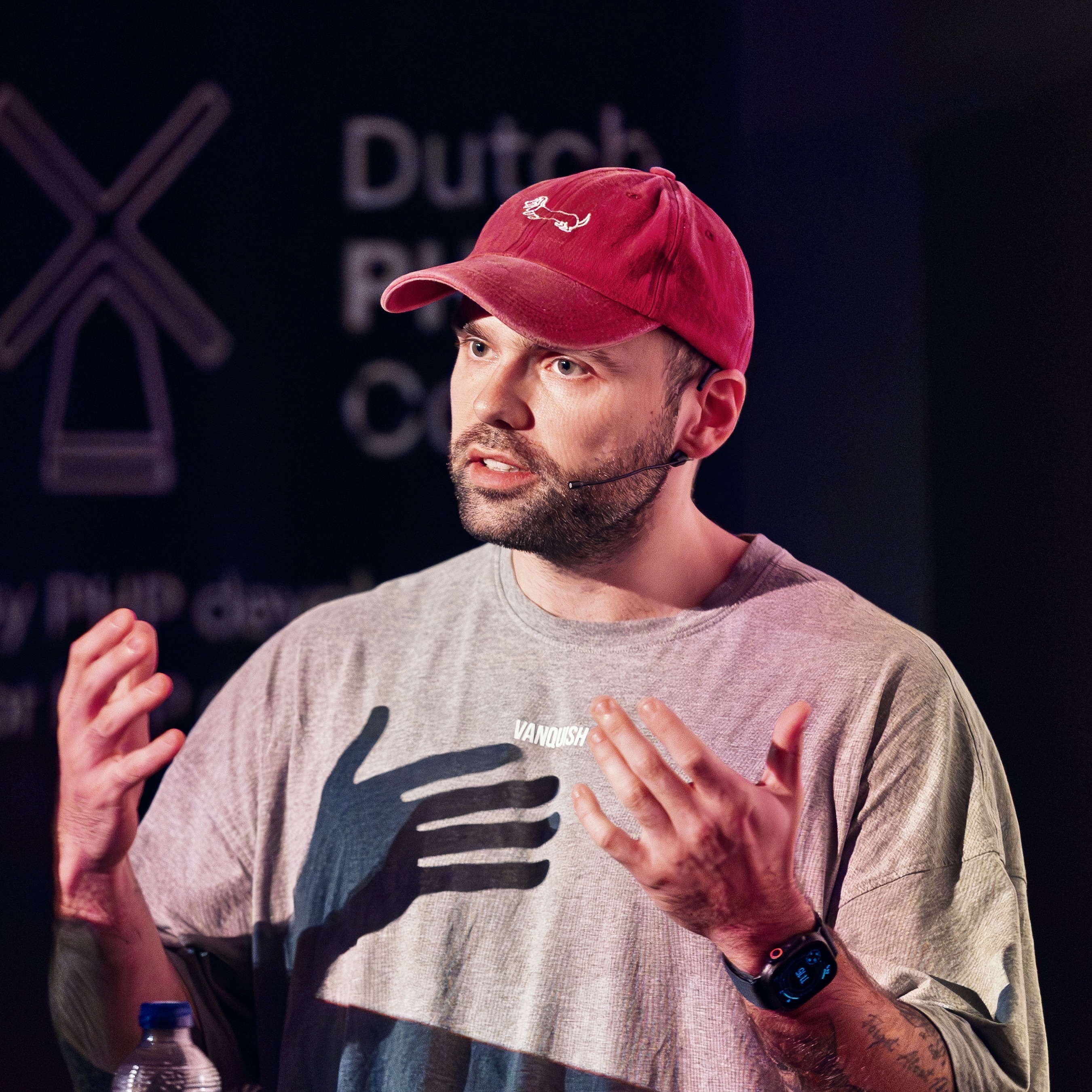 photo of alexandre daubois giving a talk